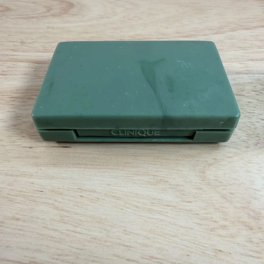 Vintage Clinique High Impact Eye Shadow 04 Foxy Green Case Travel Mini 0.03 oz
